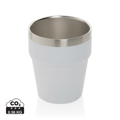 Picture of CLARK RCS DOUBLE WALL COFFEE CUP 300ML in White.