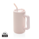 Picture of CUBE RCS CERTIFIED RECYCLED STEEL MUG 800ML in Pink