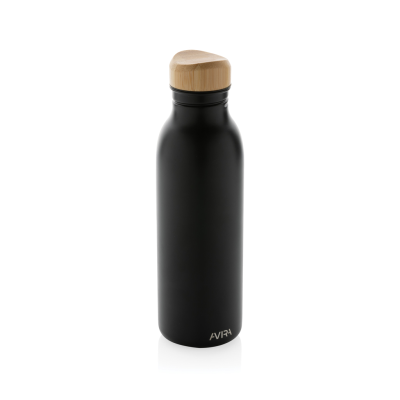 Picture of AVIRA ALCOR RCS RE-STEEL SINGLE WALL WATER BOTTLE 600 ML in Black