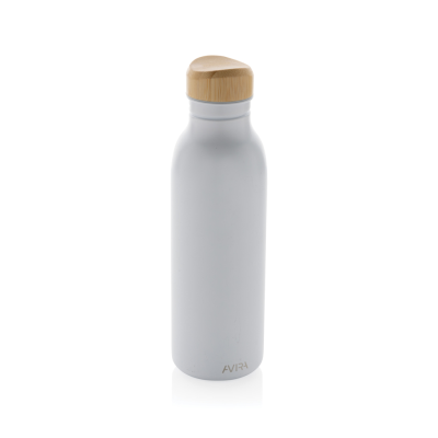 Picture of AVIRA ALCOR RCS RE-STEEL SINGLE WALL WATER BOTTLE 600 ML in White