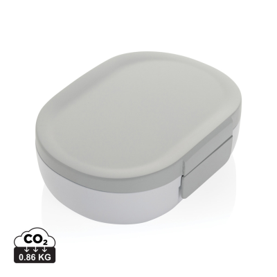 Picture of AVIRA ATLAS RCS RECYCLED PP 700ML LUNCH BOX in White, Grey.