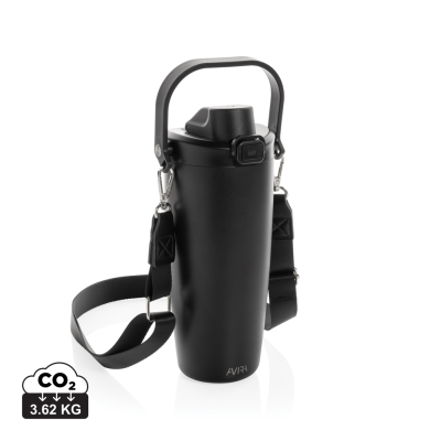Picture of AVIRA AYALA RCS RE-STEEL DUOSIP LOCKABLE CROSSBODY TUMBLER in Black