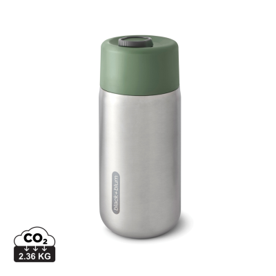 Picture of BLACK+BLUM THERMAL INSULATED LEAKPROOF TRAVEL CUP STAINLESS STEEL METAL in Olive Green.