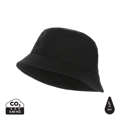 Picture of IMPACT AWARE™ 285 GSM RCANVAS ONE SIZE BUCKET HAT UNDYED in Black.