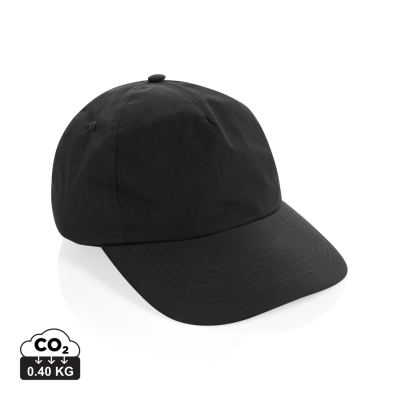 Picture of KENTO URBAN RCS RECYCLED NYLON 5 PNL ADVENTURE BASEBALL CAP in Black
