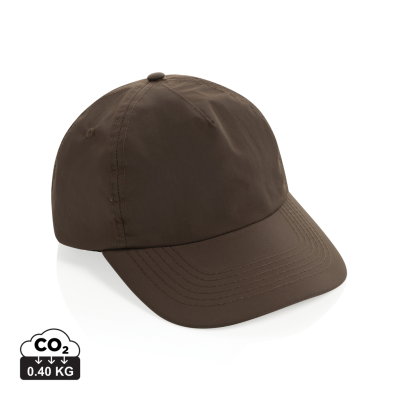 Picture of KENTO URBAN RCS RECYCLED NYLON 5 PNL ADVENTURE BASEBALL CAP in Brown