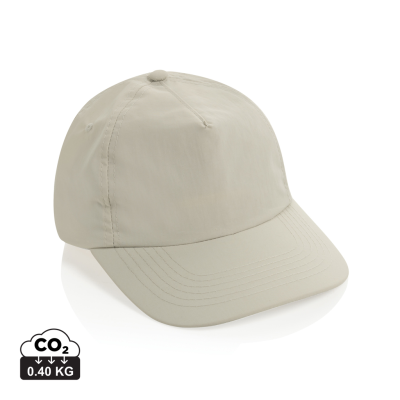 Picture of KENTO URBAN RCS RECYCLED NYLON 5 PNL ADVENTURE BASEBALL CAP in Beige
