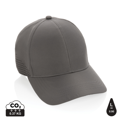Picture of IMPACT AWARE™ RPET 6 PANEL SPORTS CAP in Grey.