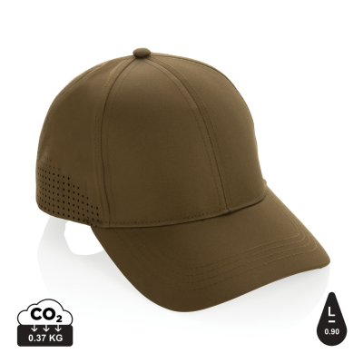 Picture of IMPACT AWARE™ RPET 6 PANEL SPORTS CAP in Green.