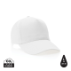 Picture of IMPACT 5PANEL 280GR RECYCLED COTTON CAP with Aware™ Tracer in White