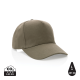 Picture of IMPACT 5PANEL 280GR RECYCLED COTTON CAP with Aware™ Tracer in Green