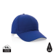 Picture of IMPACT 6 PANEL 190GR RECYCLED COTTON CAP with Aware™ Tracer in Blue