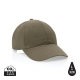 Picture of IMPACT 6 PANEL 190GR RECYCLED COTTON CAP with Aware™ Tracer in Green