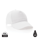Picture of IMPACT 5 PANEL 190GR RECYCLED COTTON CAP with Aware™ Tracer in White