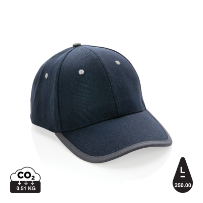 Picture of IMPACT AWARE™ BRUSHED RCOTTON 6 PANEL CONTRAST CAP 280G in Navy.