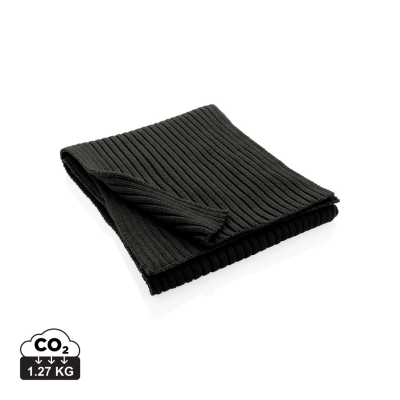 Picture of IMPACT AWARE™ POLYLANA® KNITTED SCARF 180 x 25CM in Black