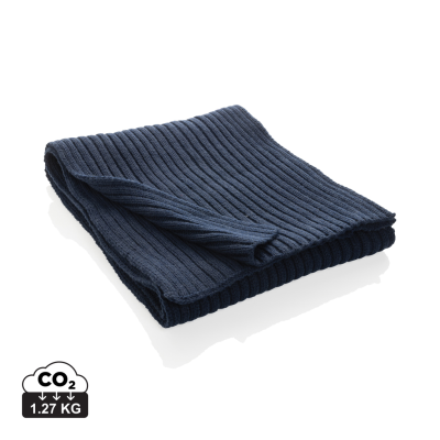 Picture of IMPACT AWARE™ POLYLANA® KNITTED SCARF 180 x 25CM in Navy.
