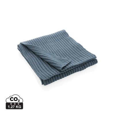 Picture of IMPACT AWARE™ POLYLANA® KNITTED SCARF 180 x 25CM in Blue