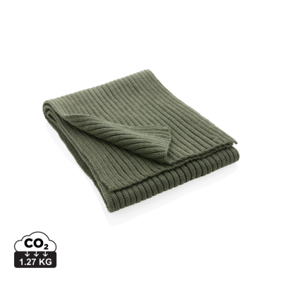 Picture of IMPACT AWARE™ POLYLANA® KNITTED SCARF 180 x 25CM in Green.