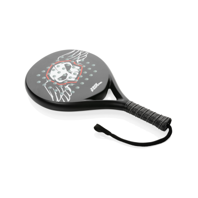 Picture of NO FEAR FIBER GLASS PADEL RACKET in Black.