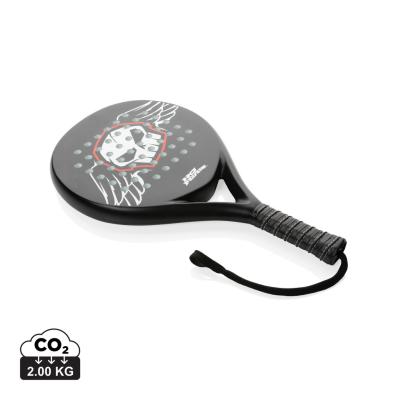 Picture of NO FEAR FIBER GLASS PADEL RACKET in Black.