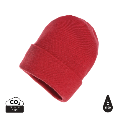Picture of IMPACT POLYLANA® BEANIE with Aware™ Tracer in Red.