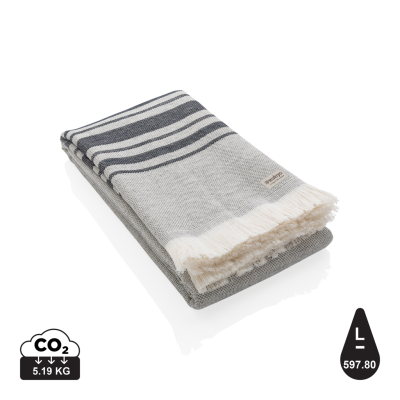 Picture of UKIYO YUMIKO AWARE™ HAMMAM TOWEL 100 x 180CM in Black.