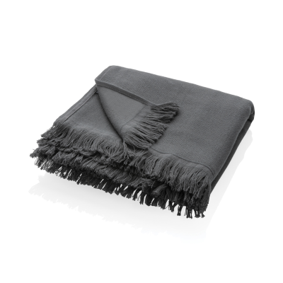 Picture of UKIYO KEIKO AWARE™ SOLID HAMMAM TOWEL 100X180CM in Anthracite Grey.