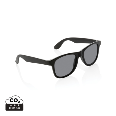 Picture of GRS RECYCLED PP PLASTIC SUNGLASSES in Black.