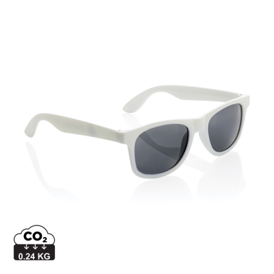 Picture of RCS RECYCLED PP PLASTIC SUNGLASSES in White.