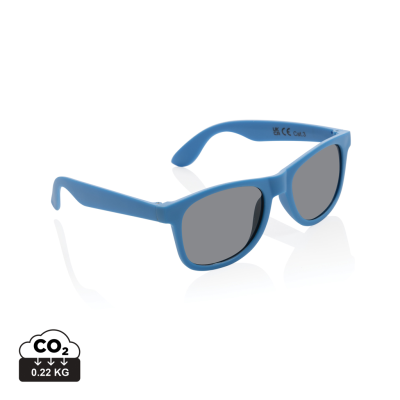 Picture of GRS RECYCLED PP PLASTIC SUNGLASSES in Blue.