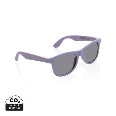 Picture of GRS RECYCLED PP PLASTIC SUNGLASSES in Purple.