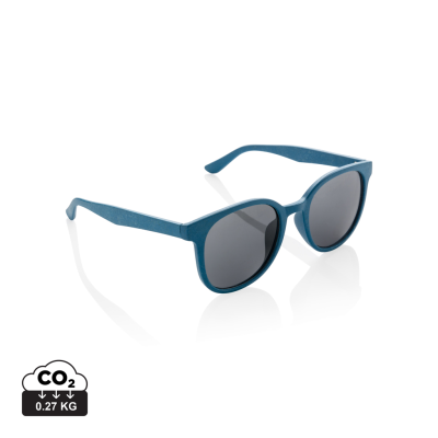 Picture of WHEAT STRAW FIBER SUNGLASSES in Blue.