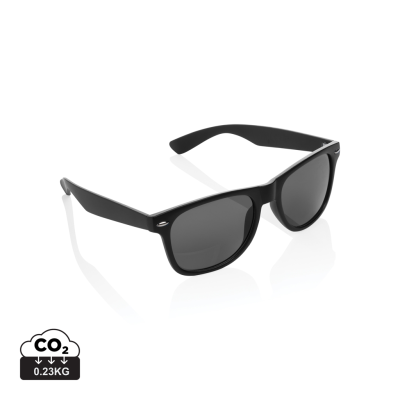 Picture of GRS RECYCLED PLASTIC SUNGLASSES in Black.