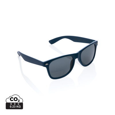 Picture of GRS RECYCLED PLASTIC SUNGLASSES in Navy.