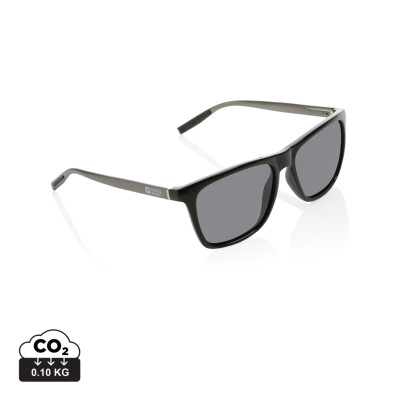 Picture of SWISS PEAK RCS RPLASTIC POLARISED SUNGLASSES in Black