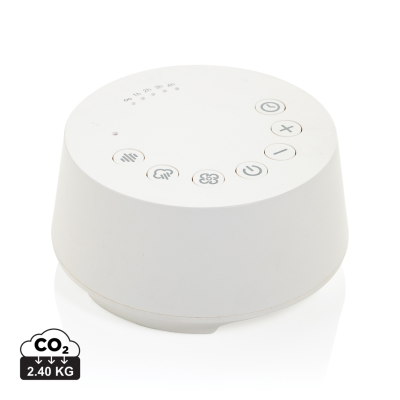 Picture of FLORA RCS RECYCLED PLASTIC WHITE NOISE SPEAKER in White
