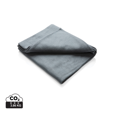 Picture of FLEECE BLANKET in Pouch in Anthracite Grey.