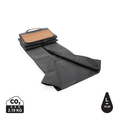 Picture of IMPACT AWARE™ RPET PICNIC BLANKET with PU Cover in Anthracite Grey