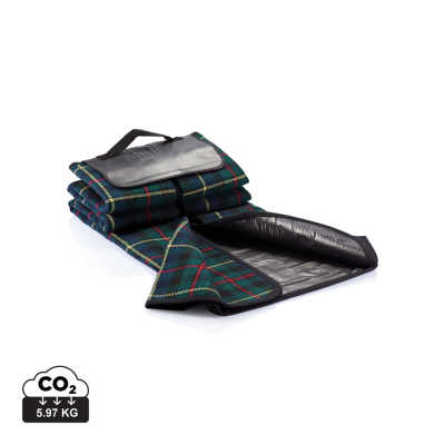 Picture of TARTAN PICNIC BLANKET in Black.