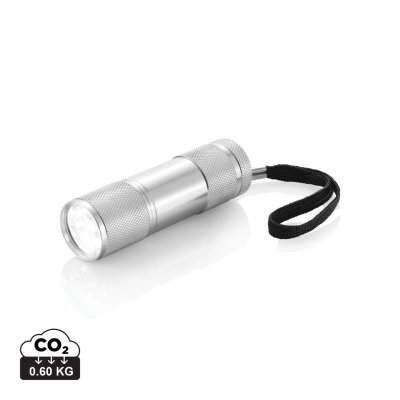 QUATTRO ALUMINIUM METAL TORCH in SIlver.