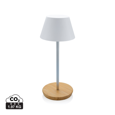 Picture of PURE GLOW RCS USB-RECHARGEABLE RECYCLED PLASTIC TABLE LAMP in White