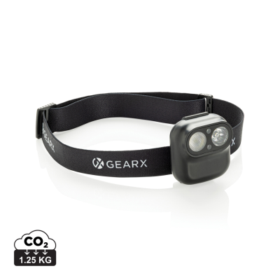 Picture of GEAR x RCS RPLASTIC HEAD TORCH with Motion Sensor in Black
