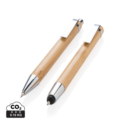 Picture of BAMBOO PEN SET in Brown