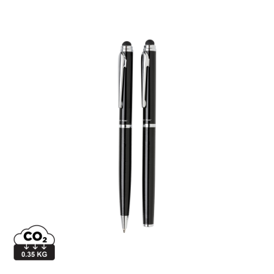 Picture of SWISS PEAK DELUXE PEN SET in Black.