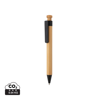 Picture of BAMBOO PEN with Wheatstraw Clip in Black