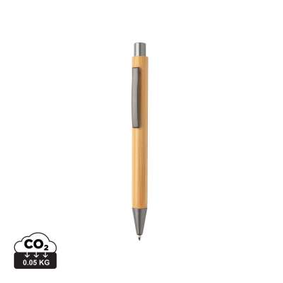 Picture of SLIM DESIGN BAMBOO PEN in Brown