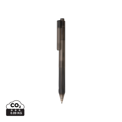 Picture of X9 FROSTED PEN with Silicon Grip in Black.
