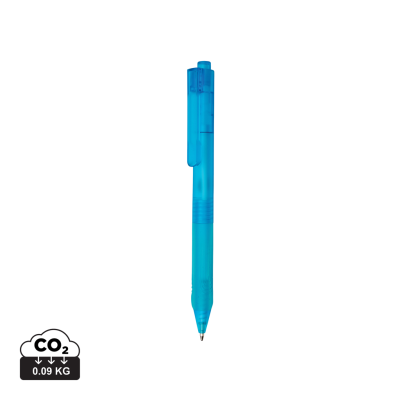 Picture of X9 FROSTED PEN with Silicon Grip in Blue