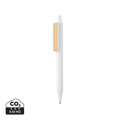 Picture of GRS RABS PEN with Bamboo Clip in White.